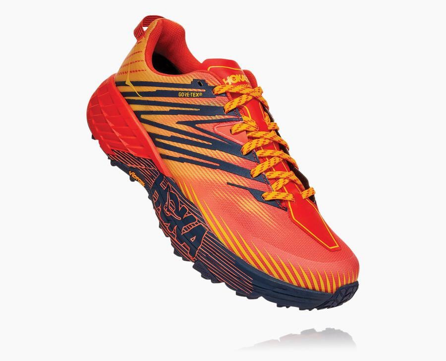 Hoka One One Trainers Mens Red - Speedgoat 4 GORE-TEX - 19745JSYD